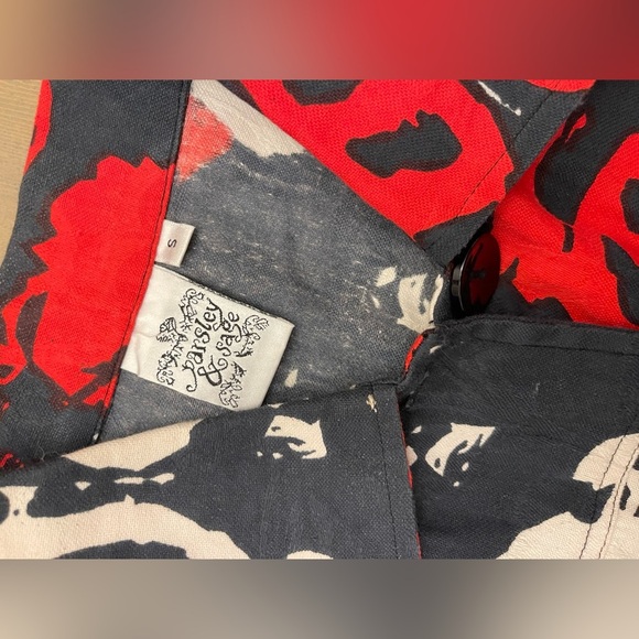 Parsley & Sage Red and Black Patterned Jacket Size Small - Picture 5 of 7